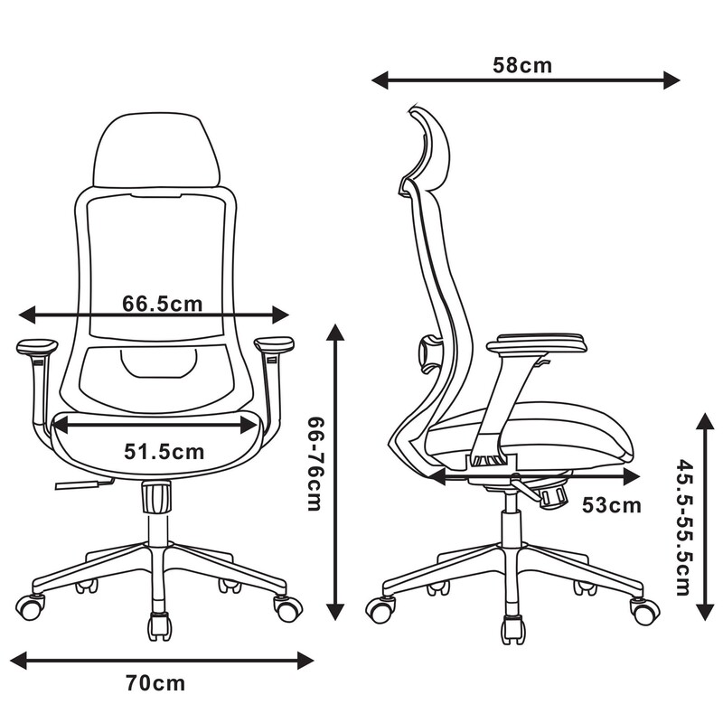 Крісло офісне 2E Office OC150 Grey (2E-OC150-GREY)