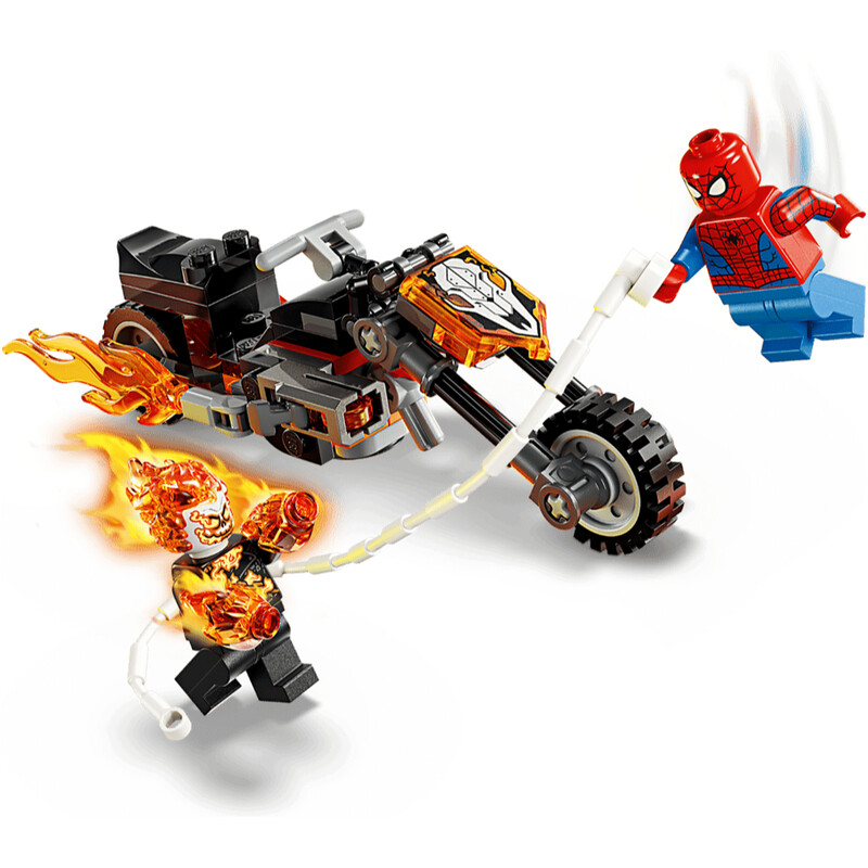 Конструктор LEGO Marvel Super Heroes Людина-павук vs Примарний вершник на мотоциклі (76335)