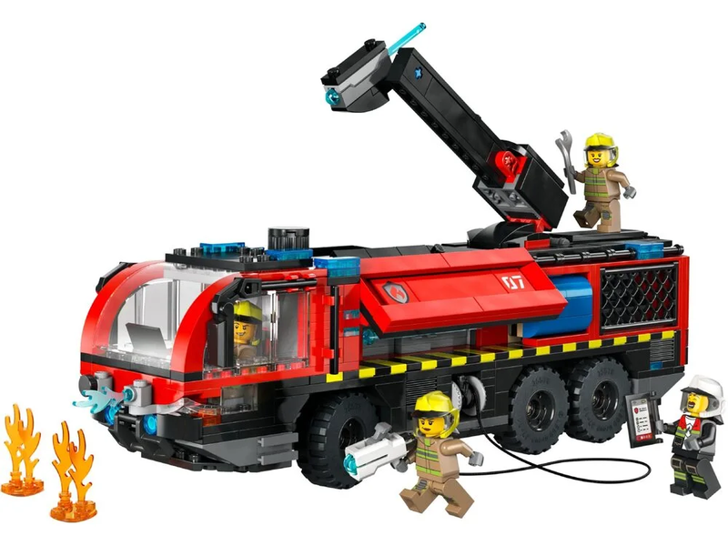 Конструктор LEGO City Пожежна вантажівка в аеропорту (60499)