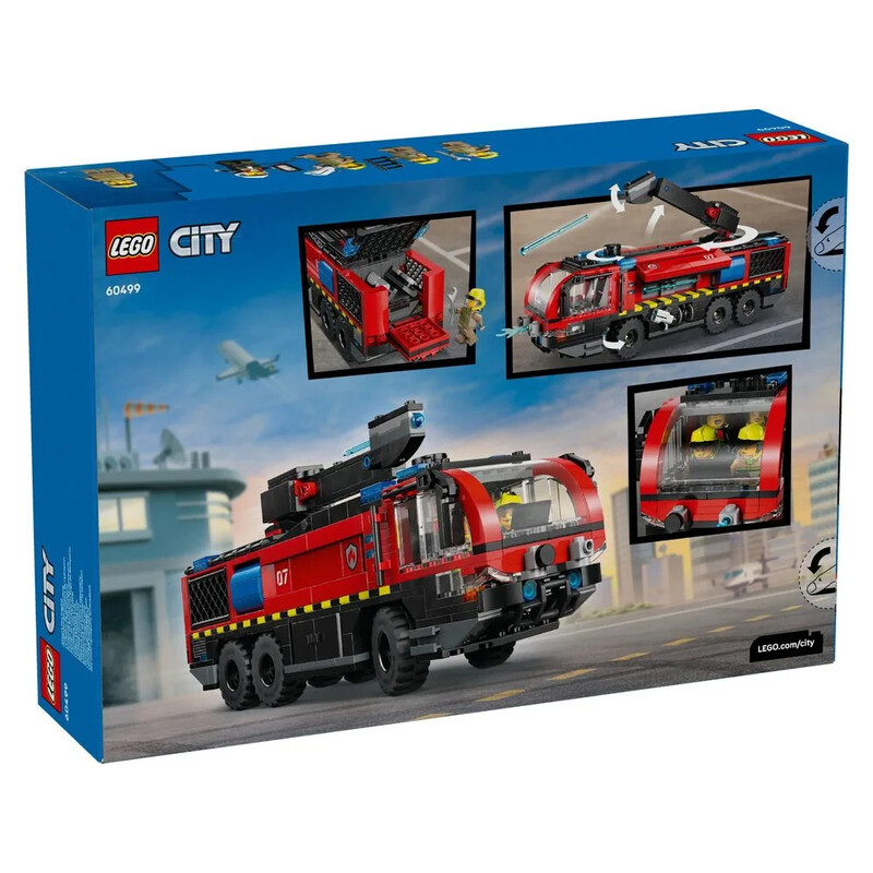 Конструктор LEGO City Пожежна вантажівка в аеропорту (60499)