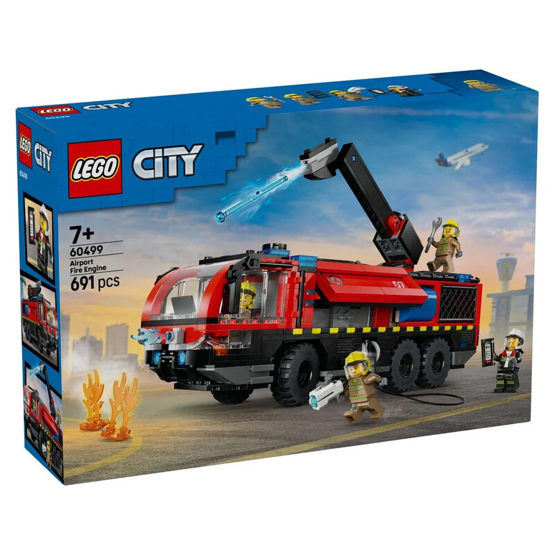 Конструктор LEGO City Пожежна вантажівка в аеропорту (60499)