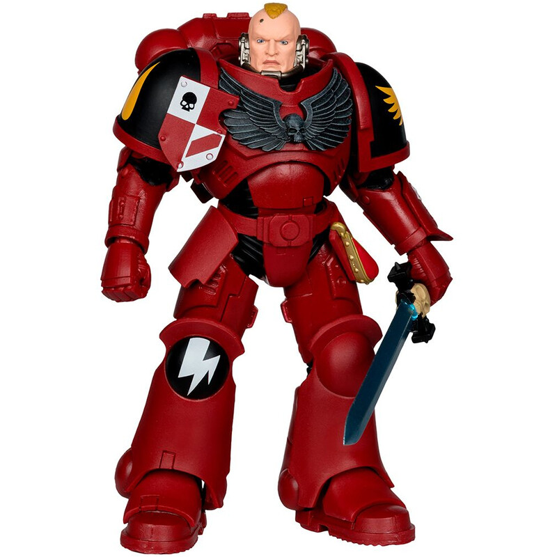 Коллекционная фигурка McFarlane Warhammer 40K Assault Intercessor Sergeant Blood Angel 7IN WV1 (10948)