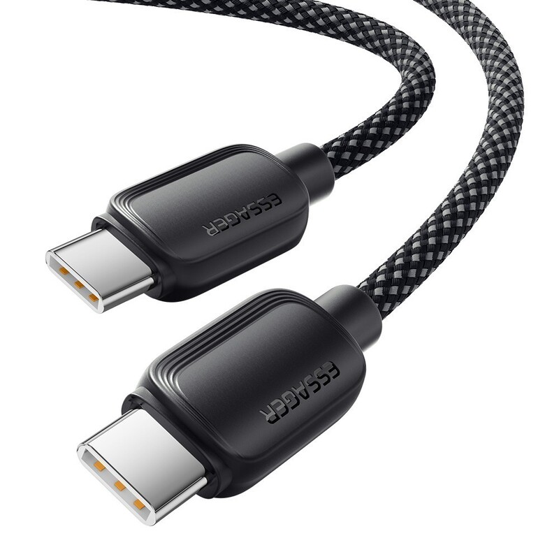 Кабель Essager Breeze USB Type-C - USB Type-C (M/M), 100W, 2 м Black (EXCTT1-WLA01-P)