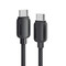 Фото - Кабель Essager Breeze USB Type-C - USB Type-C (M/M), 100W, 2 м Black (EXCTT1-WLA01-P) | click.ua