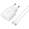 Фото - Мережевий зарядний пристрій Essager Vanjane 20W USB-C White (EFJB02-XBL02-T) + кабель Lightning | click.ua