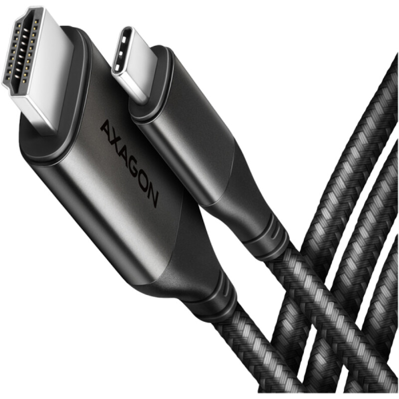 Кабель Axagon USB-C - HDMI V 2.1a (M/M), 1.8 м, 4K/60Hz HDR10, Black (RVC-HI2MC)