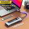 Фото - USB-хаб Essager 8 in 1 USB-C Hub with 10Gbps M.2 NVMe SSD Enclosure (EHB08-QK0G-Z) | click.ua
