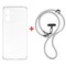 Фото - Чохол-накладка Dengos для Motorola Moto G06/G06 Power Clear (DG-KM-CCRB-29) + ремінець | click.ua