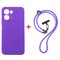Фото - Чохол-накладка Dengos для Oppo A6x/A6k 4G Violet (DG-KM-CCRB-59) + ремінець | click.ua