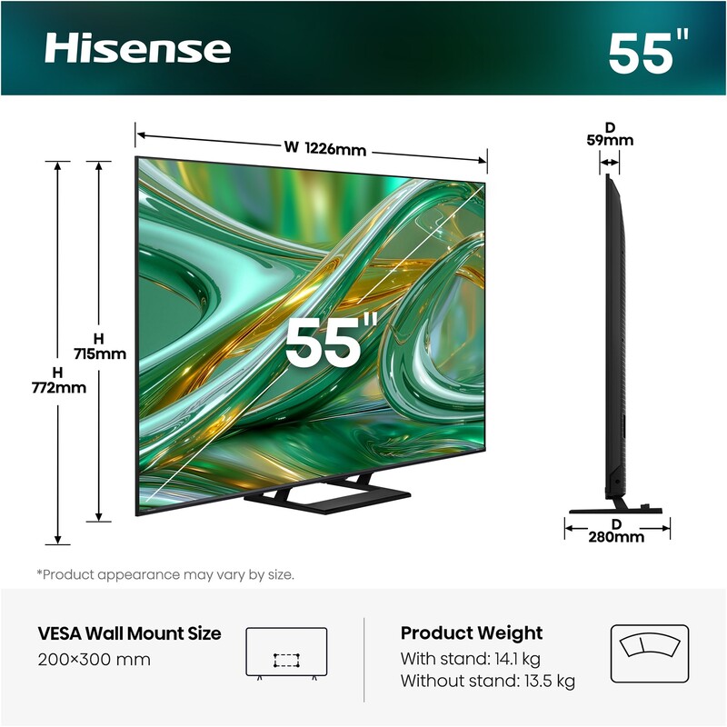 Телевизор Hisense 55E8S