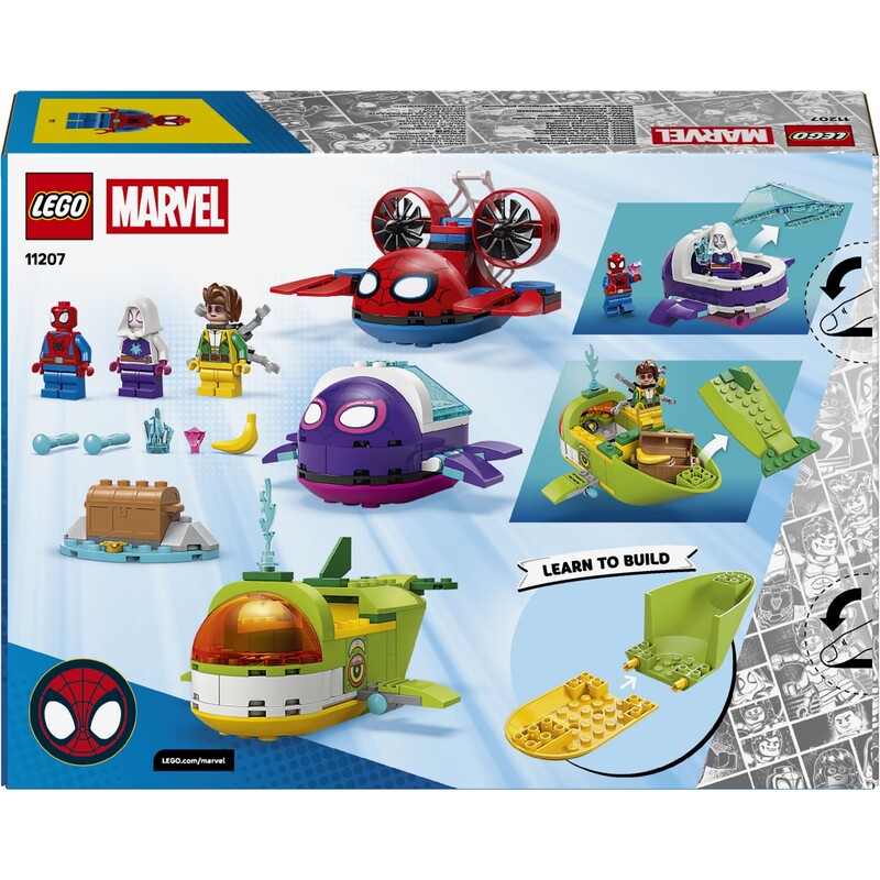Конструктор LEGO Spidey Паук: Подводные транспортные средства (11207)