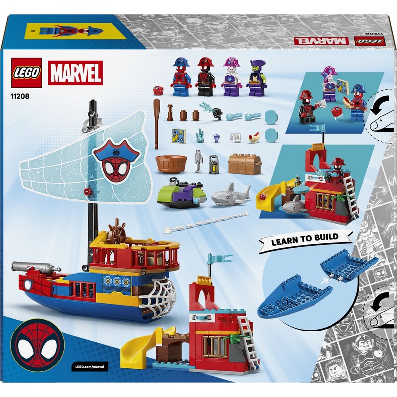 Конструктор LEGO Spidey Піратський корабель команди Павука (11208)