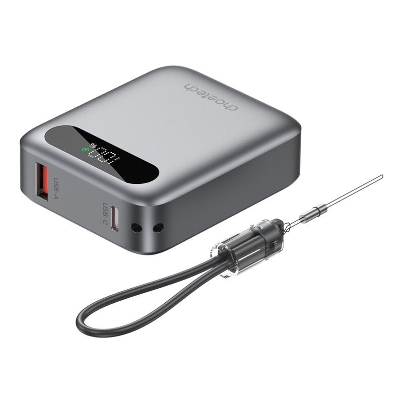 Універсальна мобільна батарея Choetech B862 10000mAh 22.5W Grey (B860-CCGY)