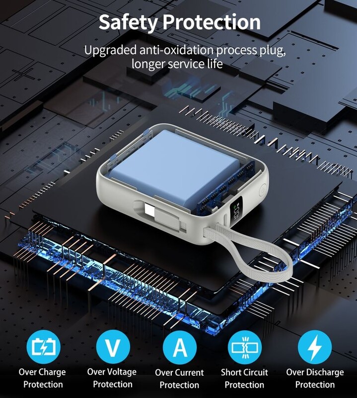 Универсальная мобильная батарея Choetech B832 10000mAh 35W Silver (B832-SL)