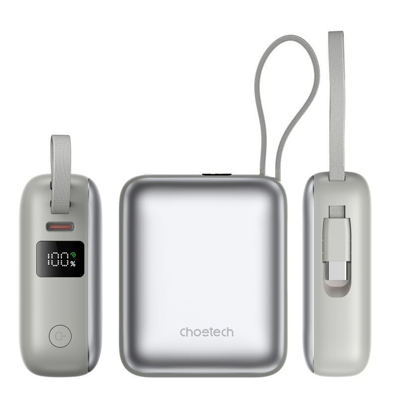 Универсальная мобильная батарея Choetech B832 10000mAh 35W Silver (B832-SL)