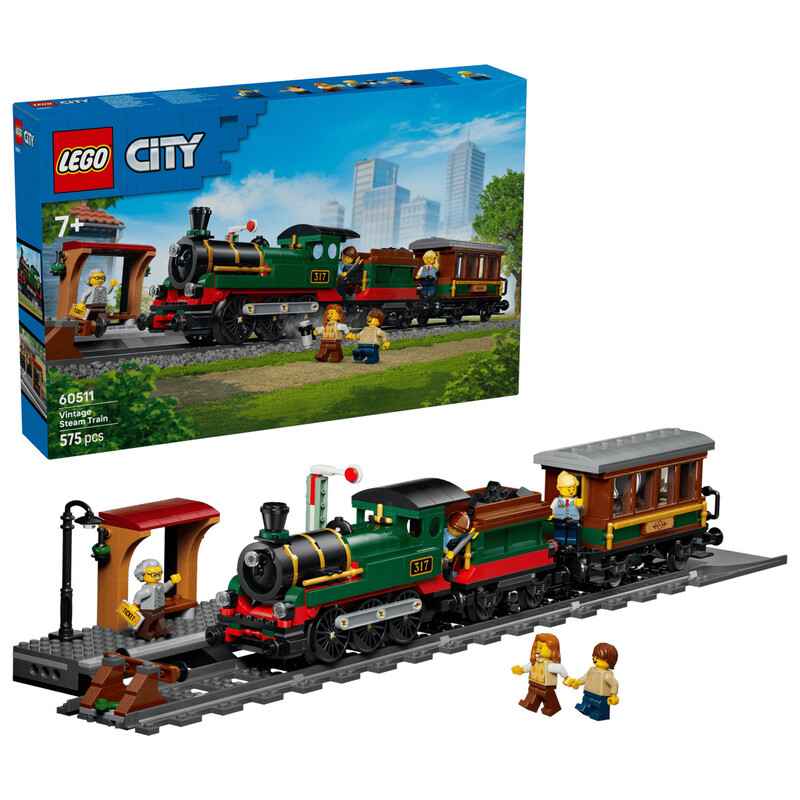 Конструктор LEGO City Старовинний паровоз (60511)