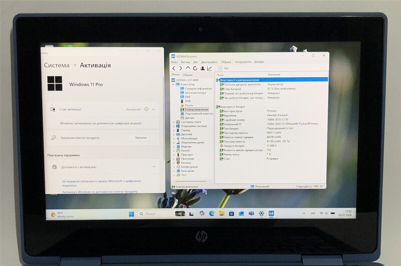 Ноутбук HP ProBook x360 11 G5 EE / 11.6" (1366x768) IPS Touch / Celeron N4120 / 4GB / 128GB SSD / Win11Pro - Б/у