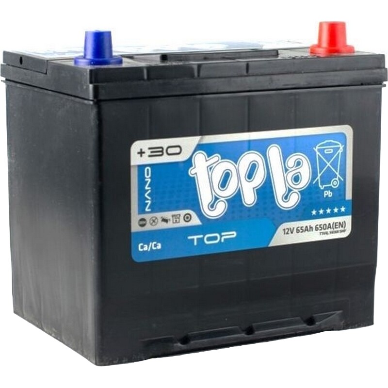 Аккумулятор автомобильный Topla Ca/Ca 65Ah 650А 12V R+ (118 665)