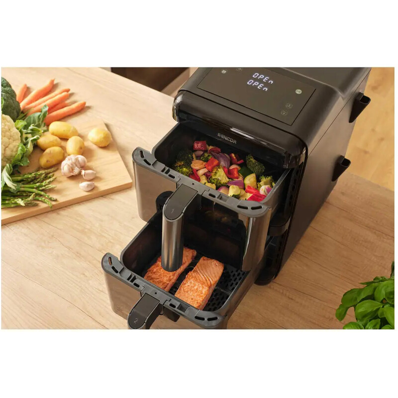 Мультипечь Sencor Dual Vita Fryer SFR 1250BK