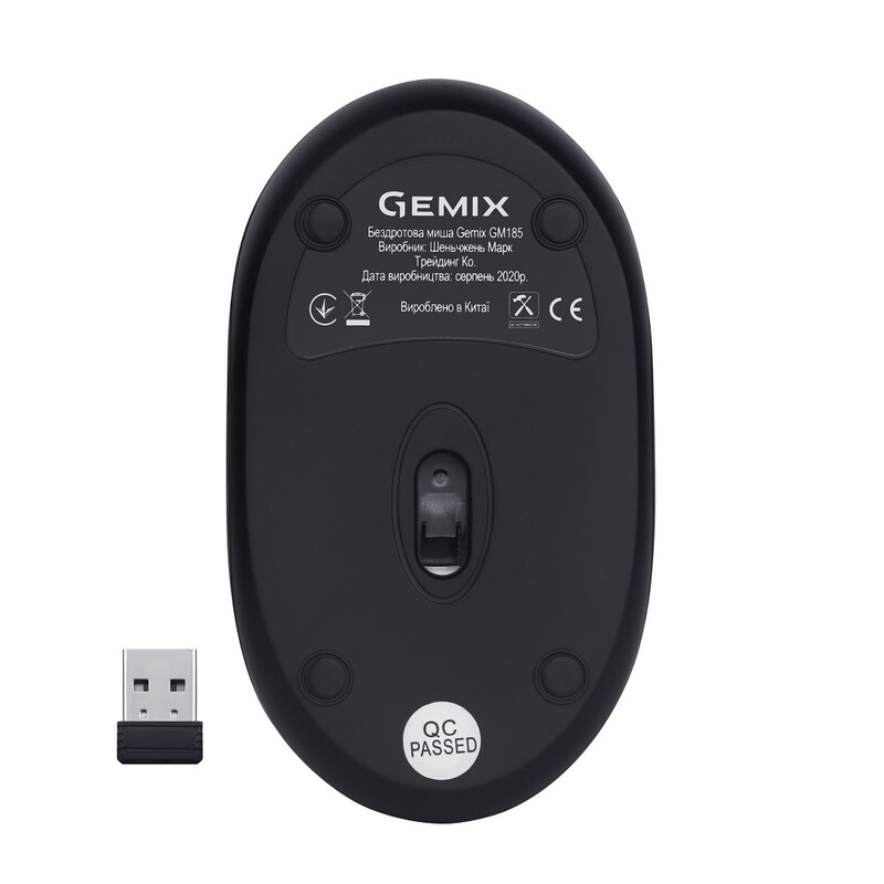 Миша бездротова Gemix GM185 Black