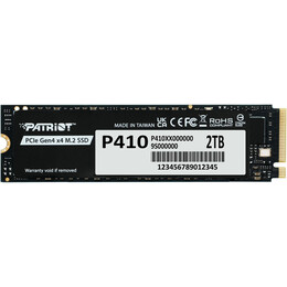 Накопичувач SSD 2TB Patriot P410 M.2 2280 PCIe 4.0 x4 3D NAND TLC (P410P2TBM28H)