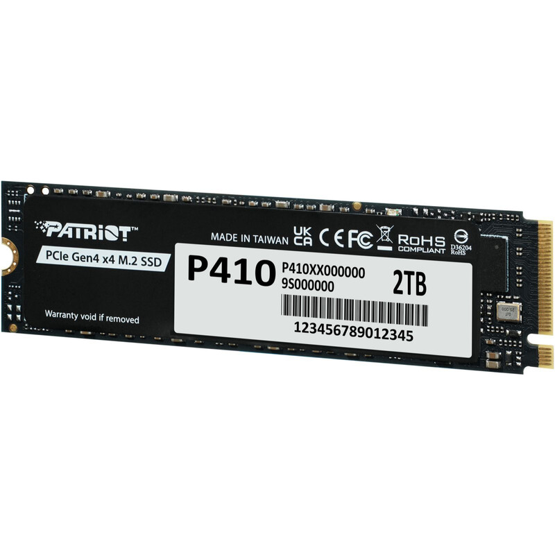 Накопичувач SSD 2TB Patriot P410 M.2 2280 PCIe 4.0 x4 3D NAND TLC (P410P2TBM28H)