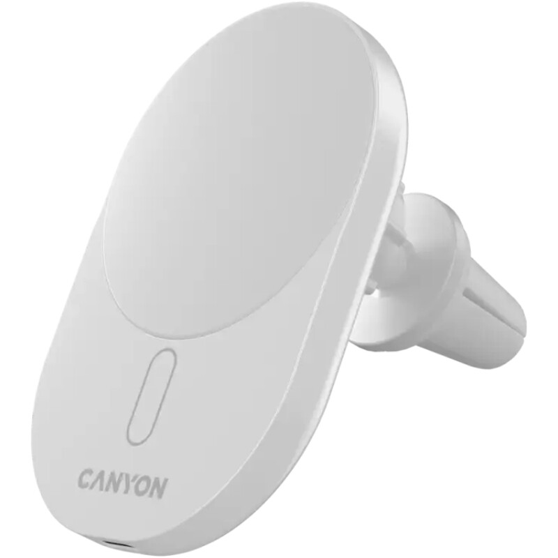 Автомобильний зарядний пристрій Canyon OnGrip 105 White (CNS-CCH105W)