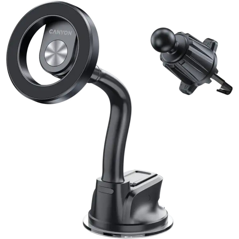 Тримач автомобільний Canyon OnGrip 12 Black (CNS-CCHM12)