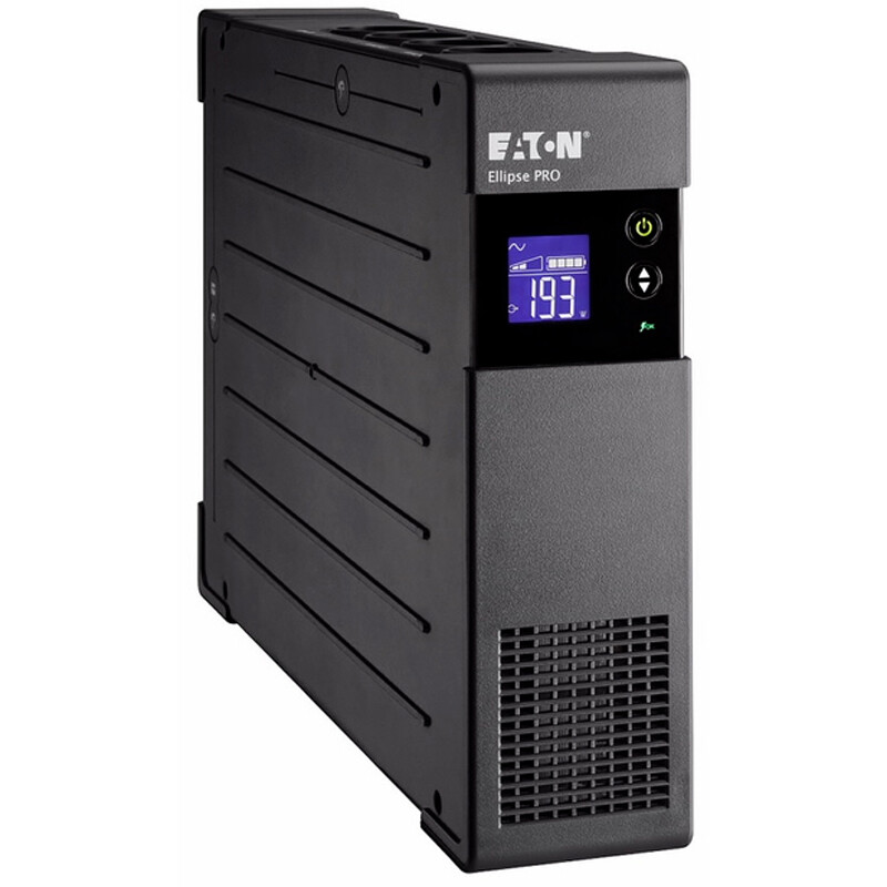 Джерело безперебійного живлення Eaton Ellipse PRO 1200 DIN, Lin.int., AVR, 8 х Schuko, USB, RJ-45, RJ-11, метал (ELP1200DIN)