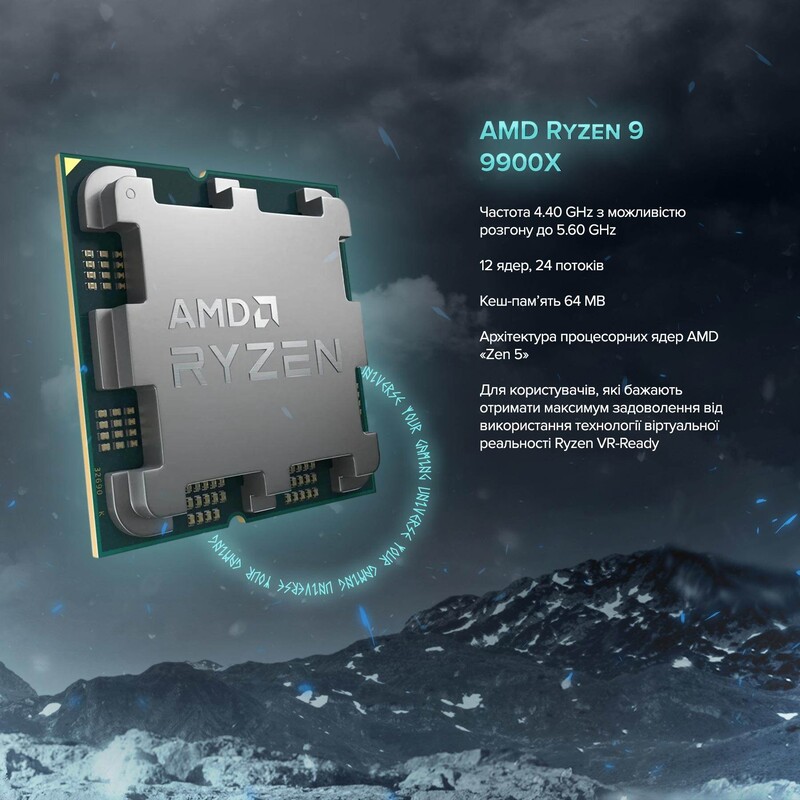 Комп`ютер ASGARD CREATOR RTX 5070 Ti / Ryzen 9 9900X / DDR5 64GB / SSD 2TB / Win 11 (ASG-C-5070T-7869W)
