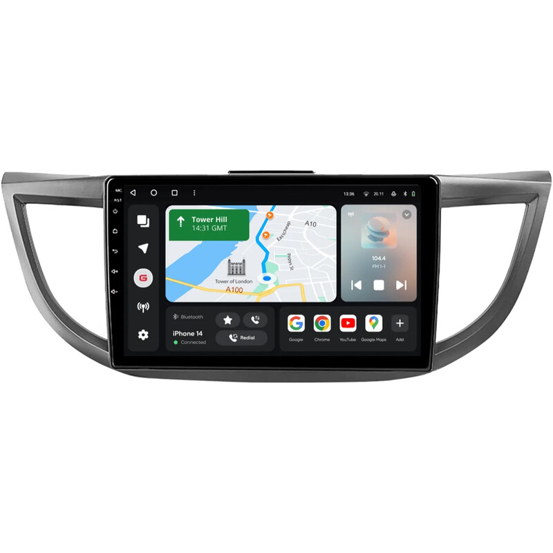 Штатна магнітола Gazer T6010 Pro Max для Honda CR-V4 (RM, RE) 2011-2018 (T6010-RM/L-PROMAX)