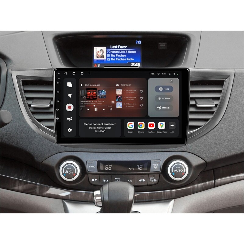 Штатна магнітола Gazer T6010 для Honda CR-V4 (RM, RE) 2011-2018 (T6010-RM/L)