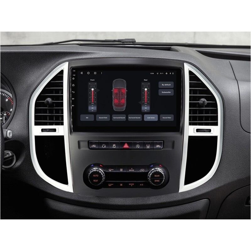 Штатна магнітола Gazer T6010 Pro для Mercedes-Benz Vito 3 (W447) 2014-2020 (T6010-W447-PRO)