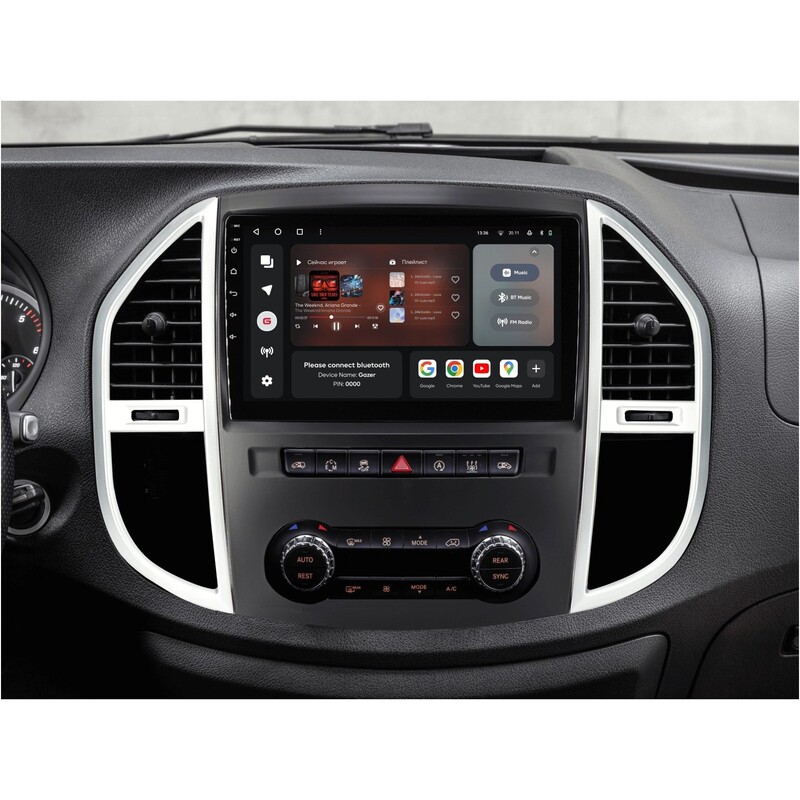Штатна магнітола Gazer T6010 Pro для Mercedes-Benz Vito 3 (W447) 2014-2020 (T6010-W447-PRO)