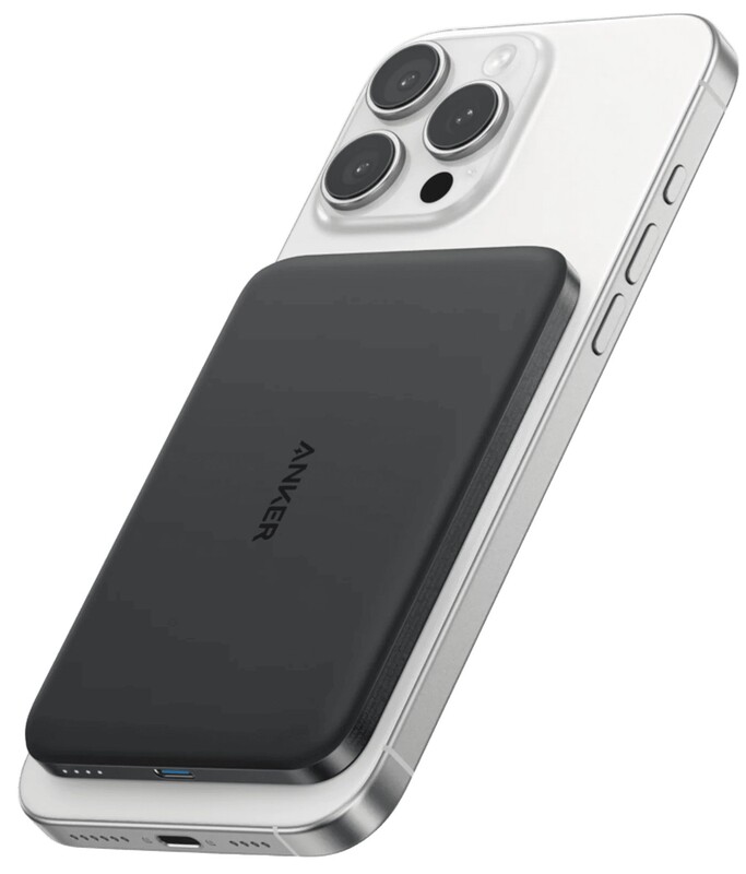 Універсальна мобільна батарея Anker Nano MagGo Slim 5000mAh 20W Black (A1665H11)