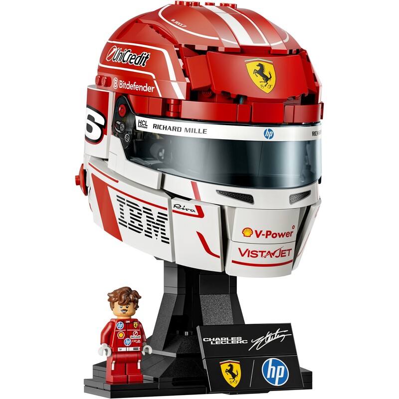 Конструктор LEGO Editions Formula 1 Шолом Шарля Леклера з команди Scuderia Ferrari HP (43014)