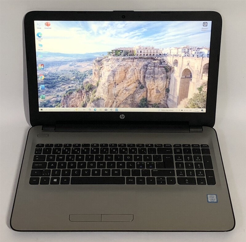 Ноутбук HP 15-ay182no / 15.6" FullHD / i3-7100U / 6GB / 128GB SSD / Win10 - Б/в