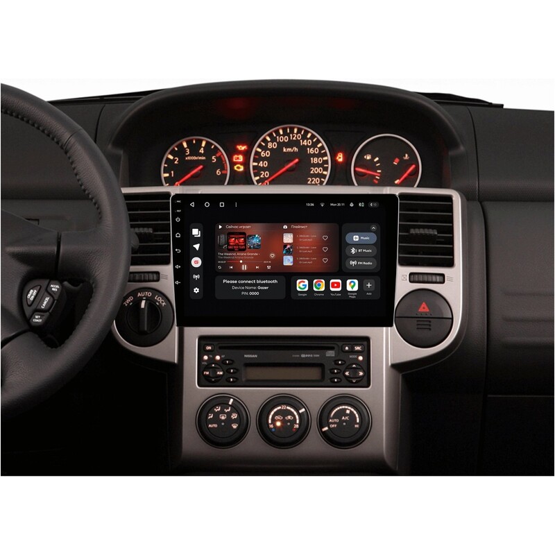 Штатна магнітола Gazer T6010 для Nissan X-Trail I 2000-2007 (T6010-T30)