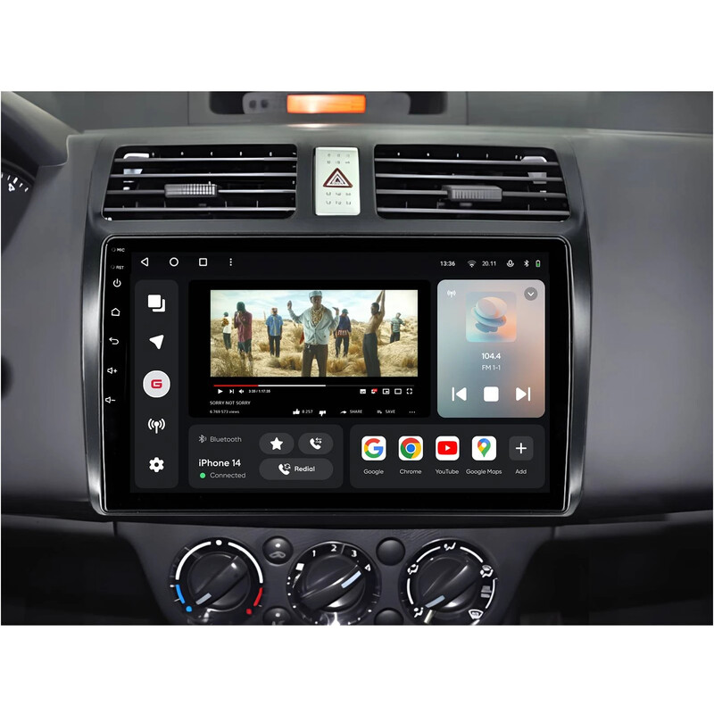 Штатна магнітола Gazer T6010 Pro для Suzuki Swift I RS 2003-2010 (T6010-RS-PRO)