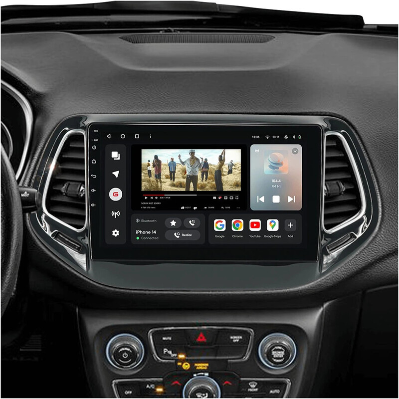 Штатная магнитола Gazer T6010 Pro Max для Jeep Compass II (MP) 2016-2018 (T6010-MP-PROMAX)