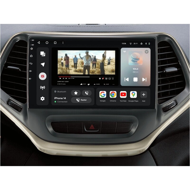 Штатна магнітола Gazer T6010 Pro для Jeep Cherokee V (KL) 2014-2018 (T6010-KL-PRO)