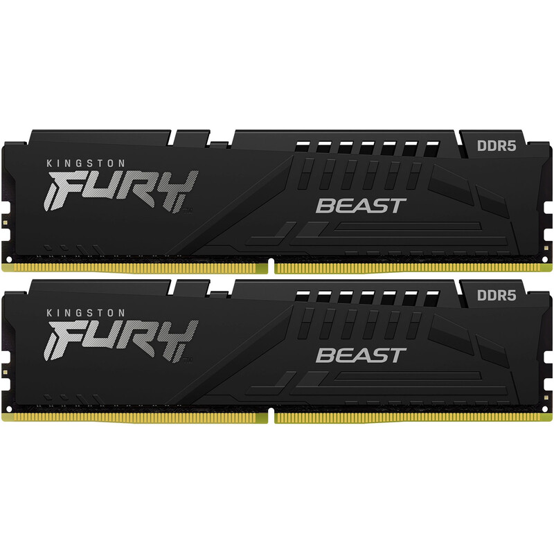 Модуль пам`яті DDR5 2x32GB/5600 Kingston Fury Beast Black (KF556C40BBK2-64)