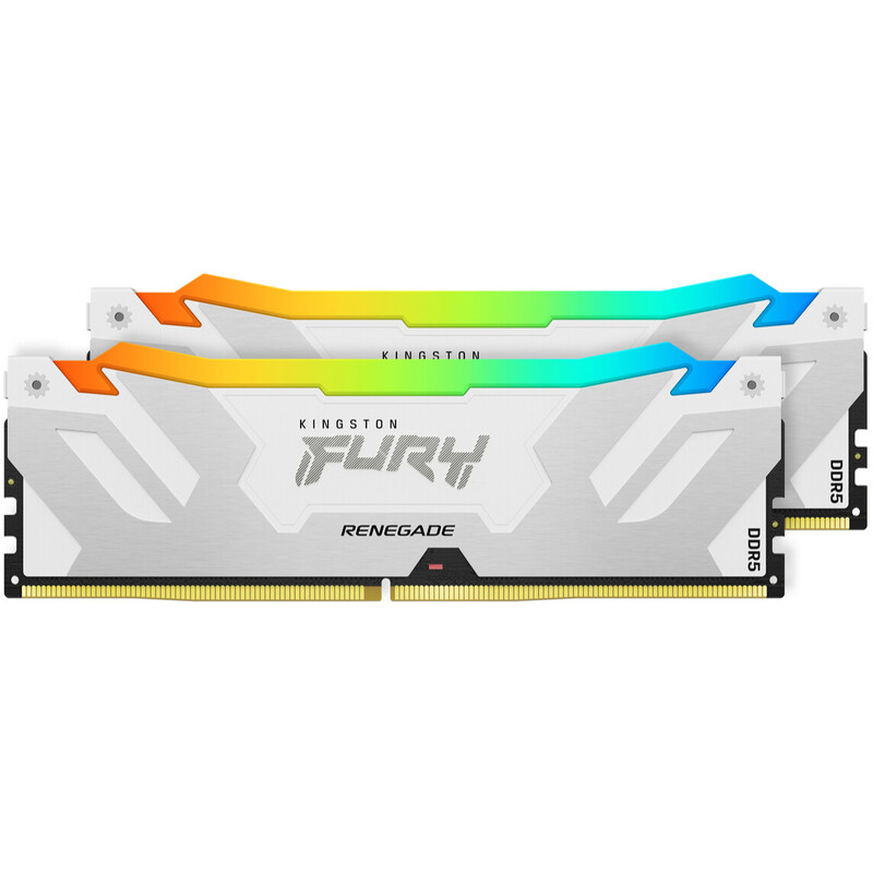 Модуль пам`яті DDR5 2x32GB/6400 Kingston Fury Renegade RGB White (KF564C32RWAK2-64)