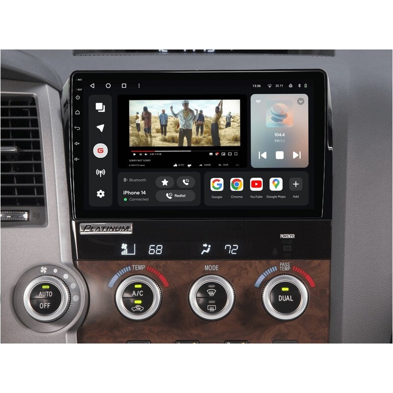 Штатна магнітола Gazer T6010 для Toyota Tundra (XK50) 2007-2013, Sequoia (XK60) 2008-2017 (T6010-XK50)