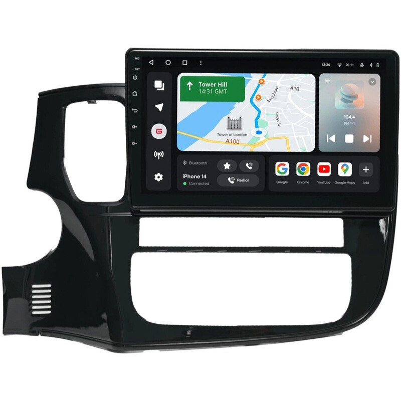 Штатна магнітола Gazer T6010 Pro для Mitsubishi Outlander III (GF0W, GG0W) 2012-2018 (T6010-GF/H-PROMAX)