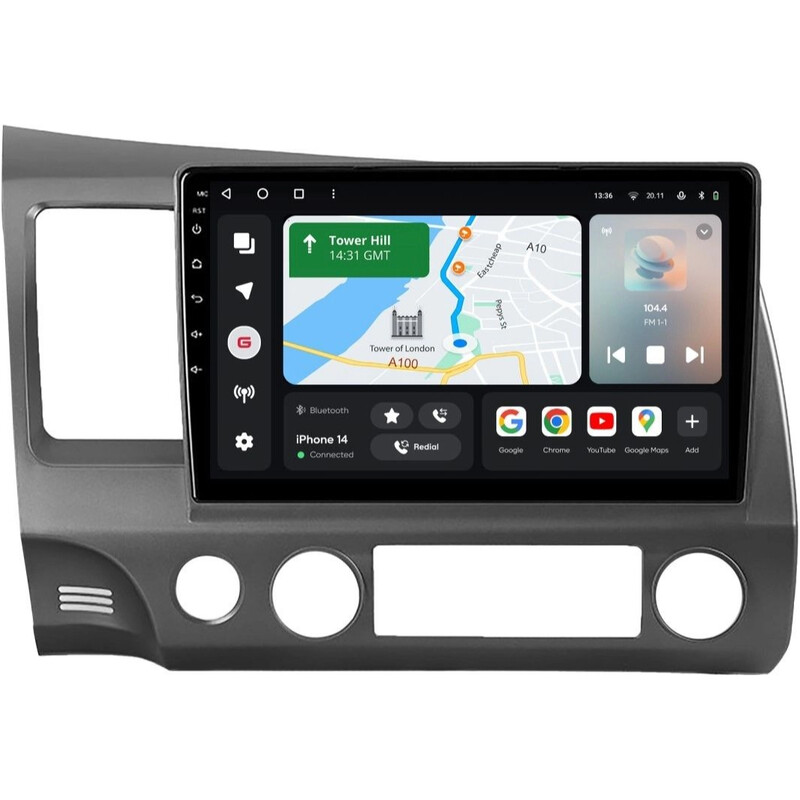 Штатна магнітола Gazer T6010 Pro для Honda Civic VIII (FK, FN, FD) 2005-2012 (T6010-FA-PROMAX)