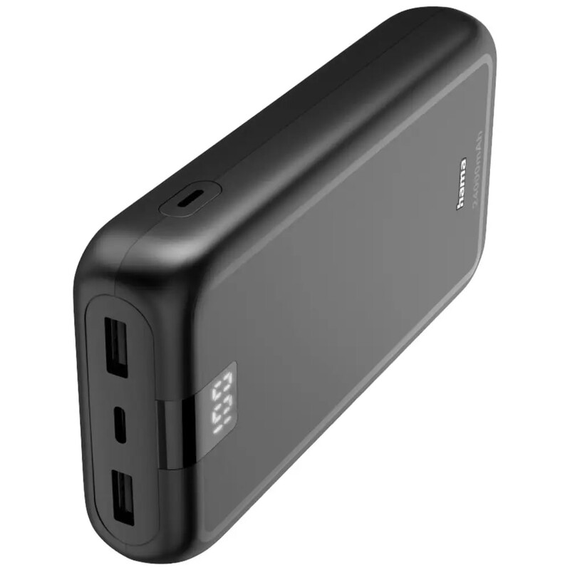 Універсальна мобільна батарея Hama 24000mAh 15W Black (00201711)