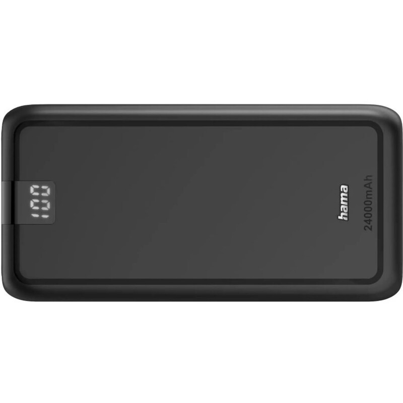 Універсальна мобільна батарея Hama 24000mAh 15W Black (00201711)