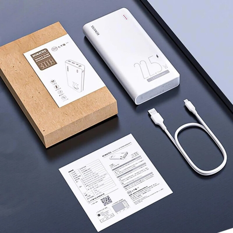 Універсальна мобільна батарея Romoss 30000mAh 22.5W White (PHP30-711-1111H)