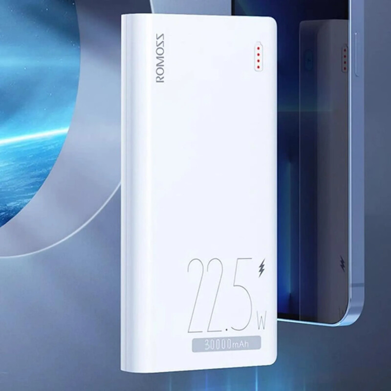 Універсальна мобільна батарея Romoss 30000mAh 22.5W White (PHP30-711-1111H)